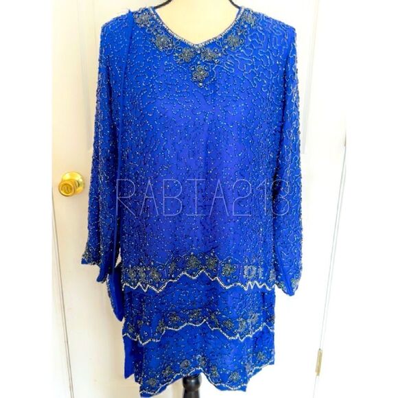 PAKISTANI INDIAN HEAVY FORMAL WEDDING FESTIVE DRESS - Picture 2 of 8